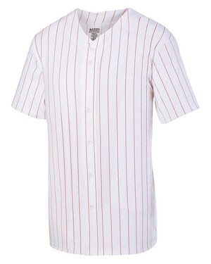Youth Pinstripe Full Button Baseball Jersey