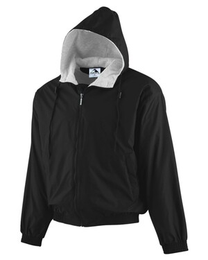 Youth Hooded Taffeta Jacket/Fleece Lined