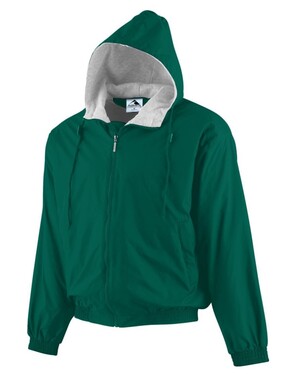 Youth Hooded Taffeta Jacket/Fleece Lined