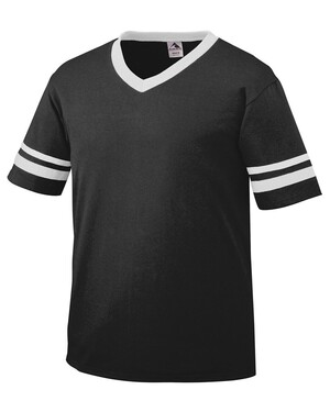 Striped Sleeve Football Fanwear T-Shirt