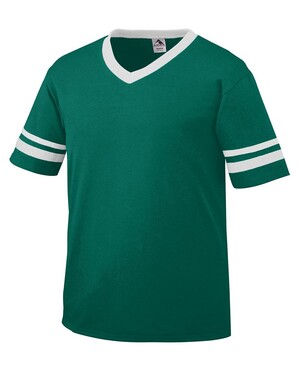 Striped Sleeve Football Fanwear T-Shirt