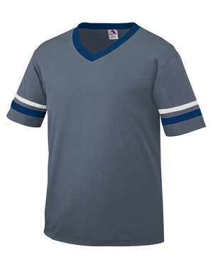 Augusta Sportswear 360 - V-Neck Jersey with Striped Sleeves