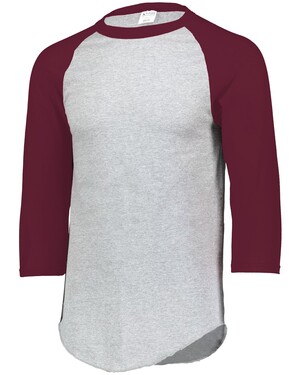 Augusta Sportswear Baseball Jersey 2.0 - Athletic Heather/Maroon (L)