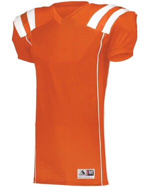 orange and white football jersey