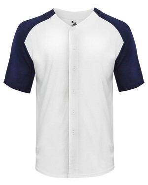Tri-Blend Full Button Tee