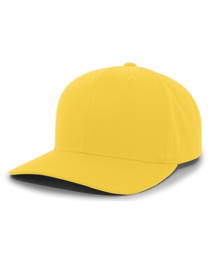 Pacific Headwear 302C Cotton-Poly Hook-and-Loop Adjustable Cap - Gold - YTH