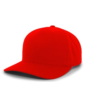 Pacific Headwear Cotton-Poly Hook-and-Loop Adjustable Cap, Orange / Os