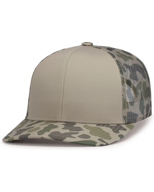 DUCK CAMO TRUCKER SNAPBACK CAP
