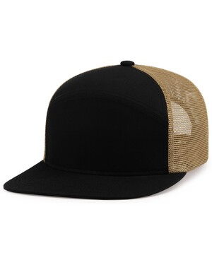 6-PANEL ARCH TRUCKER SNAPBACK CAP