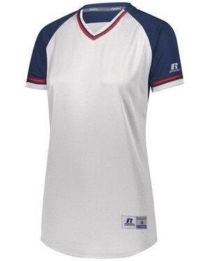 Russell Athletic R01X3X Women's Classic V-Neck Jersey