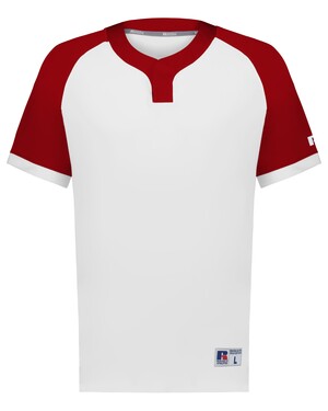 YOUTH BASELINE COVERED PLACKET BASEBALL JERSEY