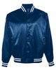 Augusta Sportswear 3610 Satin Baseball Jacket/Striped Trim