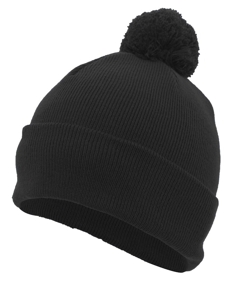 Pacific Headwear 641K Knit Fold Over Pom-Pom Beanie - BlankAthletics.com