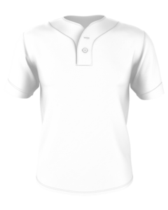 Alleson Athletic 52MTHJ S-Adult Two Button Mesh Baseball Jersey With Piping S