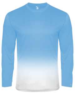 Badger 220400 100% Polyester-Ombre L/S Youth Tee 100% Polyester