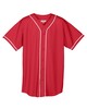 Augusta Sportswear 593 Button-Up Baseball Jersey With Braid Trim