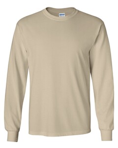 Ultra Cotton® Long Sleeve T-Shirt Brown Gildan 2400 Brown