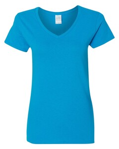 Heavy Cotton™ Women’s V-Neck T-Shirt Blue Gildan 5V00L Blue