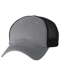 Contrast-Stitch Mesh-Back Cap Gray Sportsman 3100 Gray