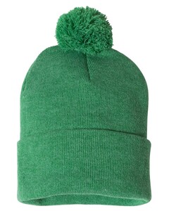 Sportsman SP15 Heather-Pom-Pom 12" Knit Beanie Heather