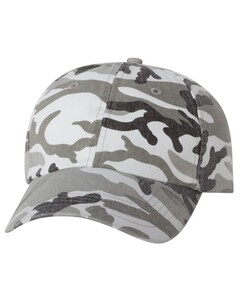 Adult Bio-Washed Classic Dad’s Cap Camo Valucap VC300A Camo