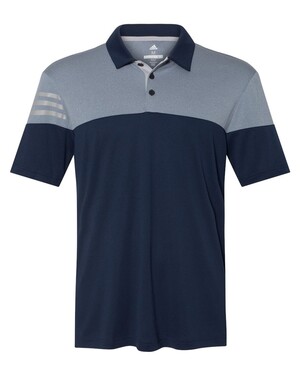 Heathered 3-Stripes Colorblock Sport Shirt