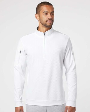 Performance Textured Quarter-Zip Pullover