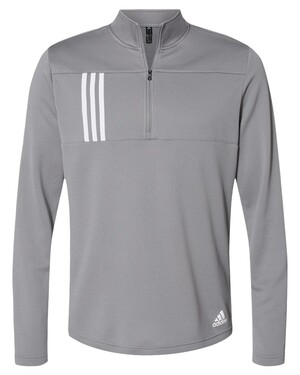3-Stripes Double Knit Quarter-Zip Pullover