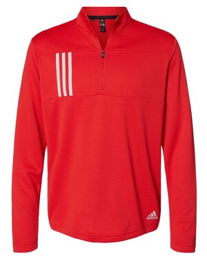 3-Stripes Double Knit Quarter-Zip Pullover