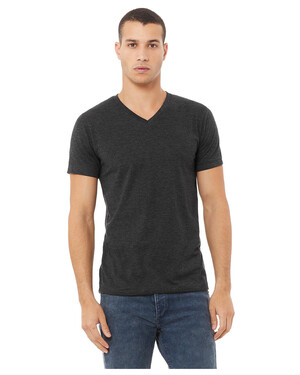 Unisex Heather CVC V-Neck Tee