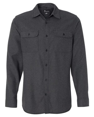 Long Sleeve Solid Flannel Shirt