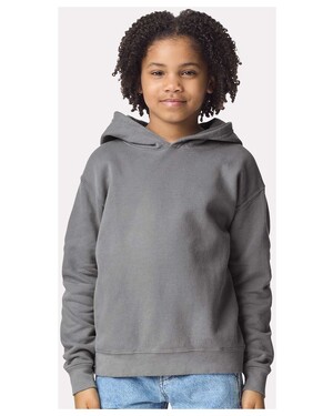 Youth Garment-Dyed Lightweight Fleece Hooded Sweatshirt