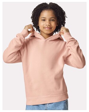 Youth Garment-Dyed Lightweight Fleece Hooded Sweatshirt