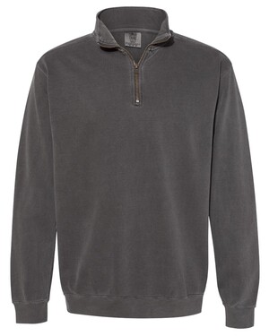 Garment-Dyed Quarter Zip Sweatshirt