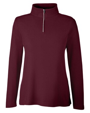 Women's Fusion ChromaSoft™ Pique Quarter-Zip Pullover