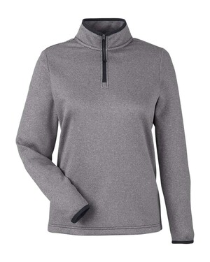 Women's Venture Heathered Stripe Quarter-Zip Pullover