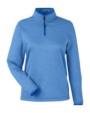 Women's Venture Heathered Stripe Quarter-Zip Pullover