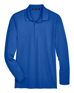 Men's CrownLux Performance Plaited Long Sleeve Polo