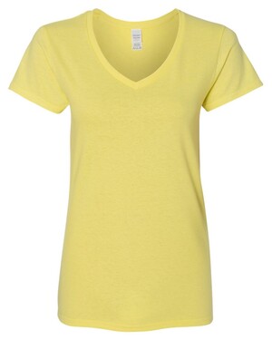 Multipack 5V00L Women's Bulk V-Neck T-Shirts - Make Your Own Color Set -  Plain Short Sleeve Cotton Shirts for Ladies