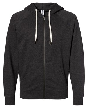 Icon Unisex Lightweight Loopback Terry Full-Zip Hoodie