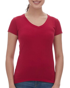 M&O 3542 Women's Fine Blend V-Neck T-shirt