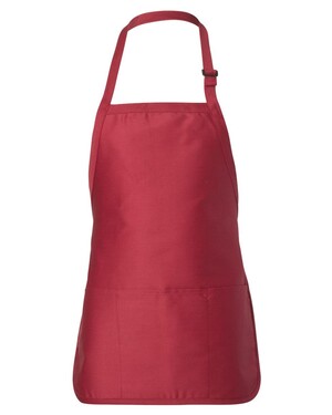 Full-Length Apron with Pouch Pocket