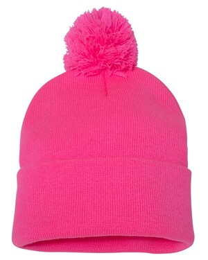 Pom-Pom 12" Knit Beanie