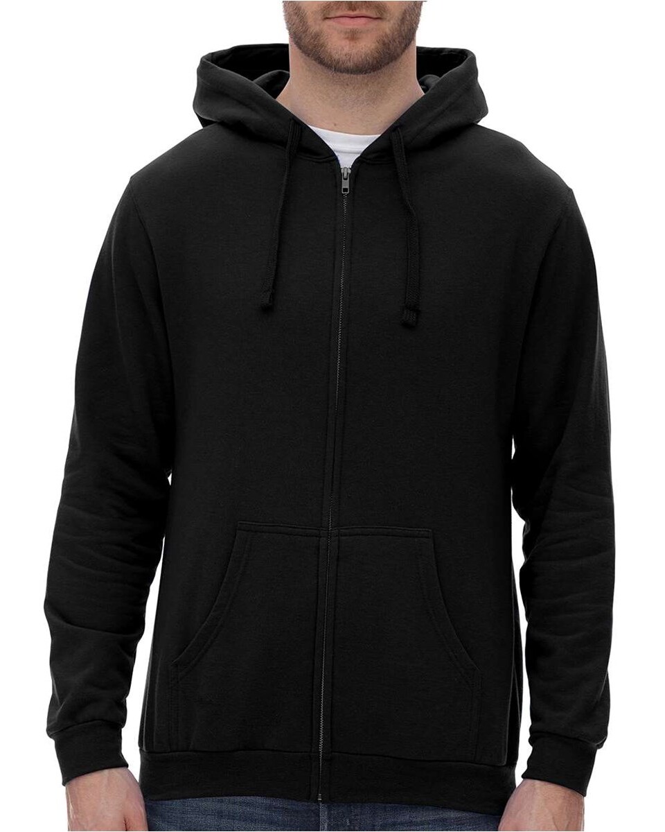 M & O Knits 3331 Unisex Zipper Fleece Hoodie - BlankApparel.ca