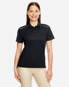 Core 365 78181R-Women's Radiant Performance Piqué Polo with Reflective Piping