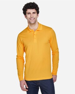 Core 365 88192-Men's Pinnacle Performance Long Sleeve Piqué Polo