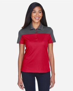 Core 365 CE101W-Women's Balance Colorblock Performance Piqué Polo