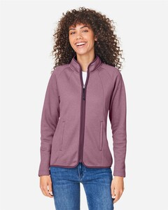Core 365 CE72W-Women's Venture Heathered Stripe Full-Zip