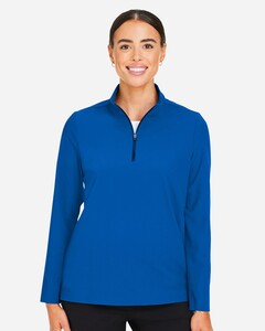 Devon & Jones DG410W Nylon Blend-Women's CrownLux Performance&reg; Windsor Welded Quarter-Zip Pullover Nylon Blend
