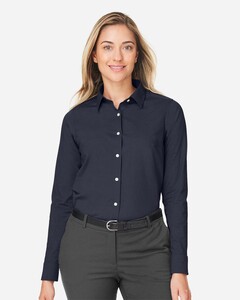 Devon & Jones DG505W Female-Women's CrownLux Performance&reg; Spencer Poplin Dress Shirt Female